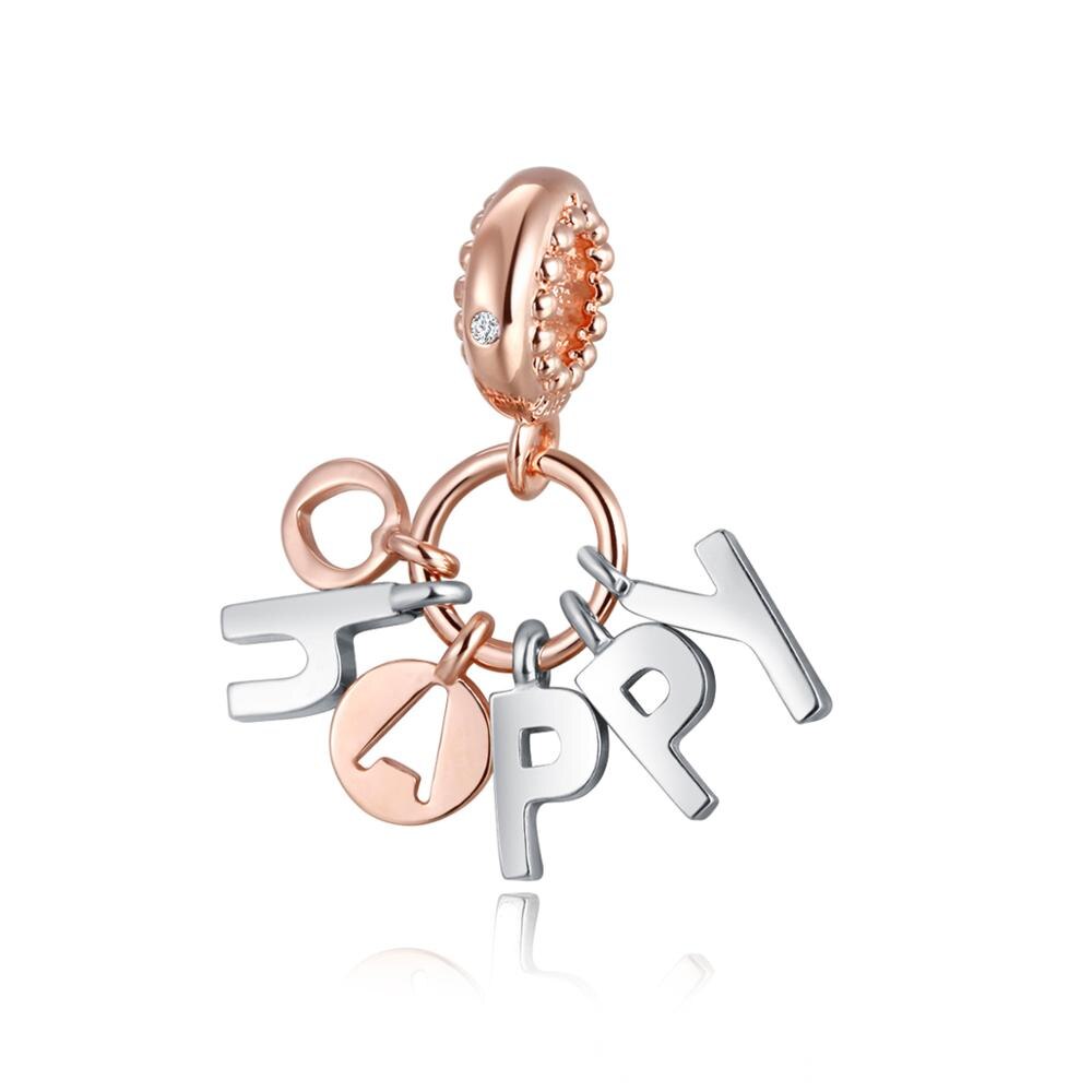 Rose Gold Baumeln Charms Liebe Schlösser Familie Herzen Baum Perlen Für Schmuck Herstellung Passend Original Silber Armbänder Für Frau DIY: Silber