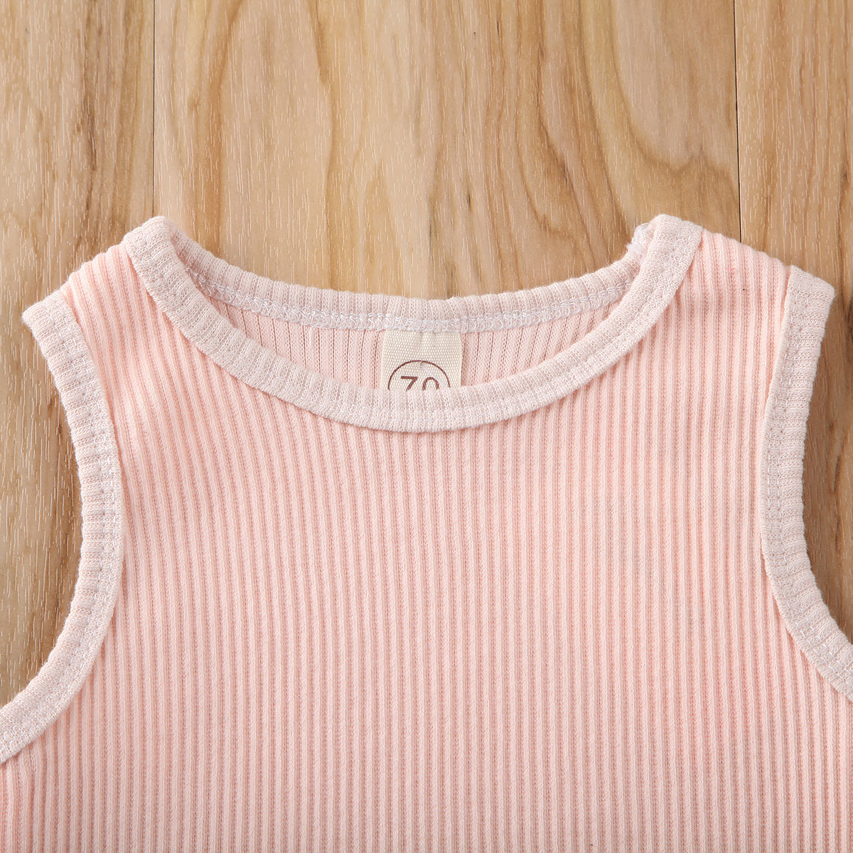 Combinaison en coton doux pour bébés 0-24M | Tenue d'été sans manches, solide, pour garçons et filles, combinaison une pièce,