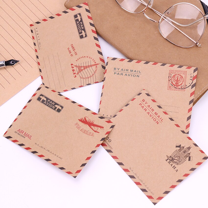 Mini-enveloppen met lege kaarten, kraftpapier cadeaukaarthouders, schattige kleine enveloppen met hartsluiting voor cadeaubonnen, Valentijnsdag bruiloft feestartikelen, wenskaarten mailing