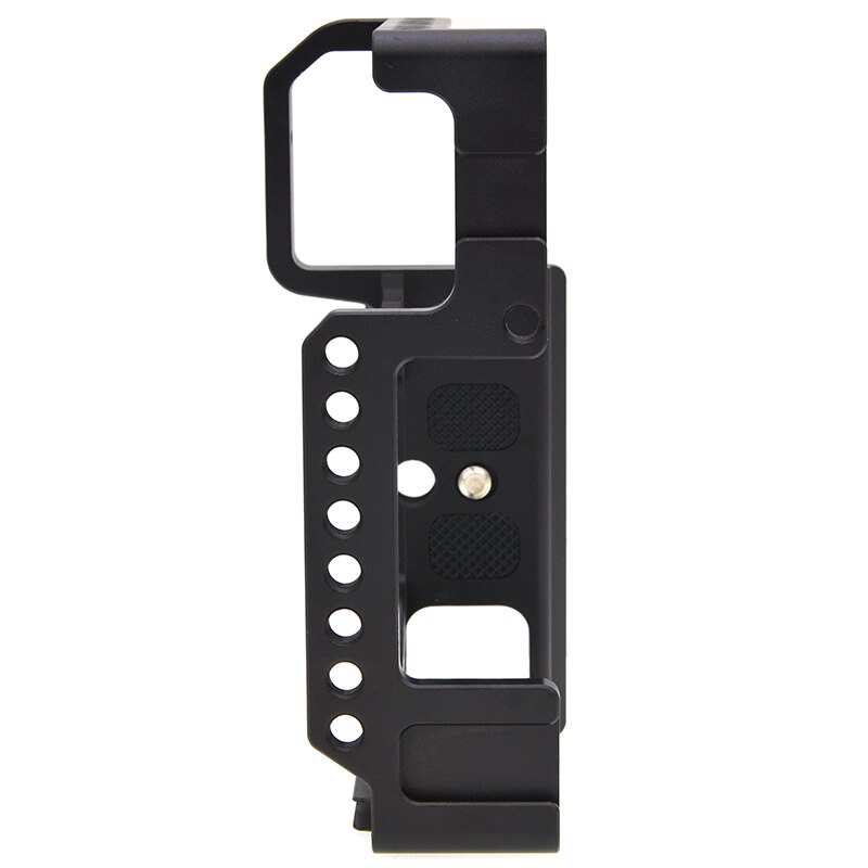 Jaula de cámara para Sony A6600 con soporte de zapata fría 1/4 agujeros de rosca para luz de Flash de micrófono DIY