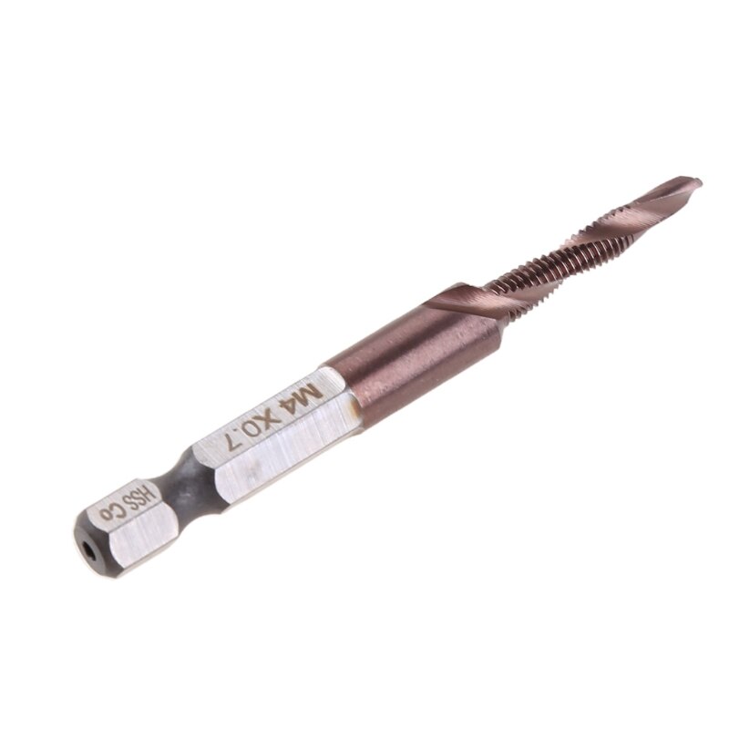 Drill Bit Set 1/4 Inch Hex Shank Tap Drill Bit Set M3/ M4 /M5 /M6 /M8/ M10 Tap Drill Bit Titanium Plated Metric Tap