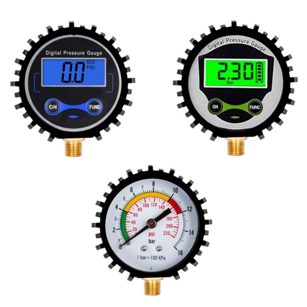 0-250PSI Digital Tire Pressure Gauge Precision Portable Short Pressure Measuring Valve Electronic 4 Tire Pressure Units