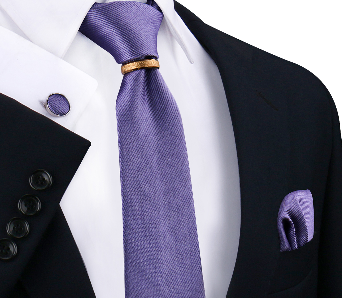 Conjunto de gravatas de seda sólida de luxo para homens gravata lenço abotoaduras com anel de metal dourado broche terno festa de casamento acessórios masculinos: Bege