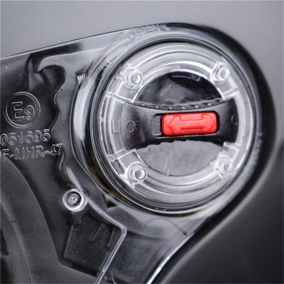 2 Pcs Durable Motorcycle Helmet Sun Visor Lock Mounting Base + Rotary Lens Switch Helmet Attachment Tool-free