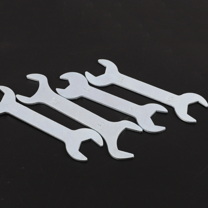 Llave fina de doble cabeza para mantenimiento de coche, herramientas manuales de Hardware, extremo abierto, 8, 10, 12, 13, 14, 15, 19, 22, 24 mm