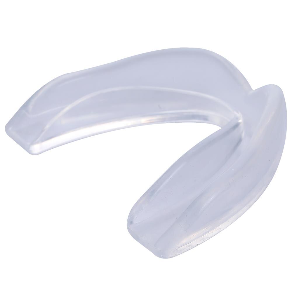 Proffessional 6.8*5.5cm Adult MMA Teeth Guard Teeth Guard Gum Shield Sports Tooth Cover Gadget Outdoor Tooth Protector with Box: Large transparent