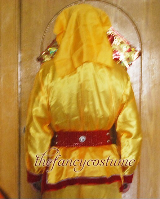 Yellow Chinese Male Dragon Dance Lion Dance Performance Costume Spring Festival Lantern Festival