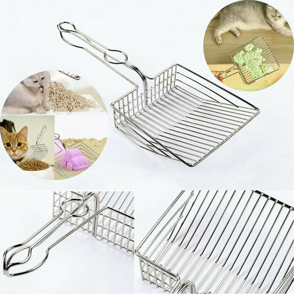 Neue Metall Kätzchen Sand Reiniger Katzenstreu Scoop Reinigung Werkzeug Haustier Sand Schaufel