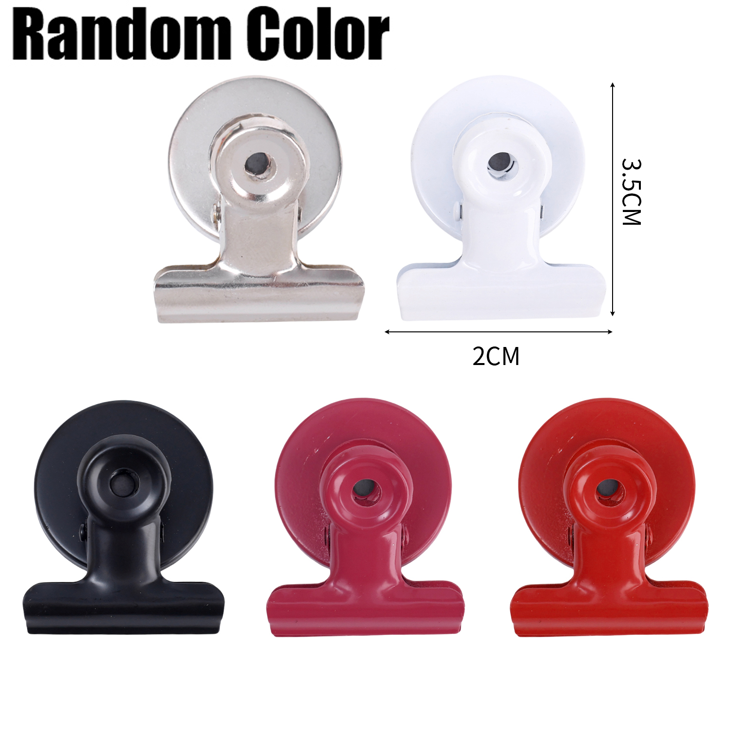 Clips magnéticos de Metal para refrigerador, Clips seguros magnéticos multifuncionales para el hogar y la Oficina, gancho de almacenamiento decorativo DIY, 1/20 Uds.: S