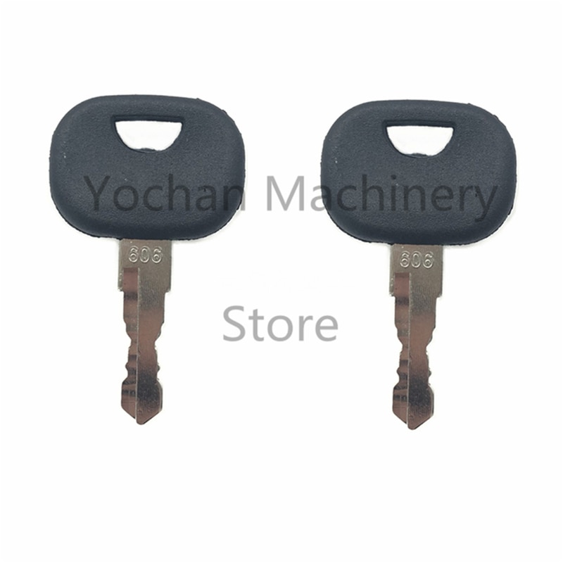 2 szt. 606 kluczyk zapłonowy robić ładowacza gąsienicowego Liebherr Jan Deere ciężki sprzęt startowy