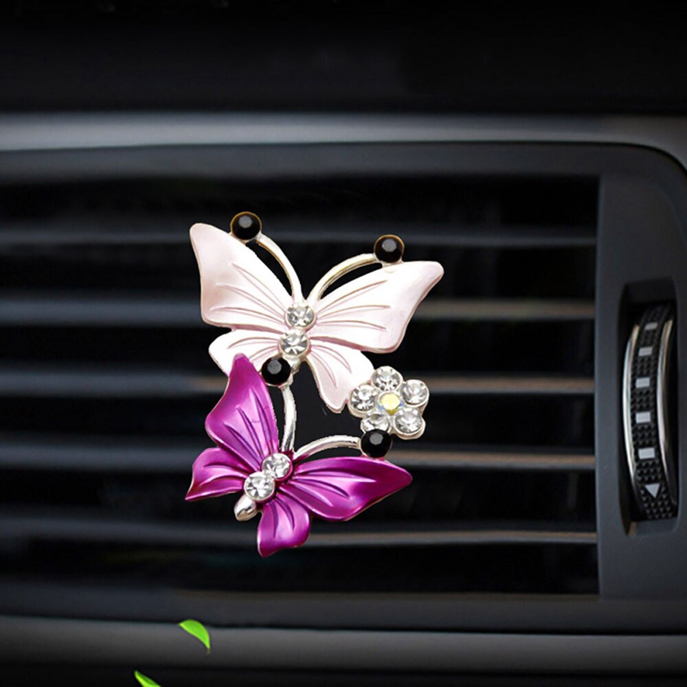 Butterfly Air Freshener Clip Car Perfume Decoration Fragrance Natural Smell Auto Accessories Air Conditioner Outlet Vent Clip