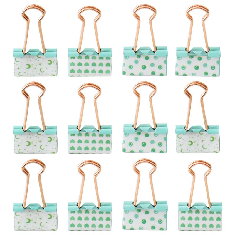 12pcs Practical Organizing Clamps Paper Binder Clip Metal Binder Clips Office File Clamps for School Home Office: Default Title