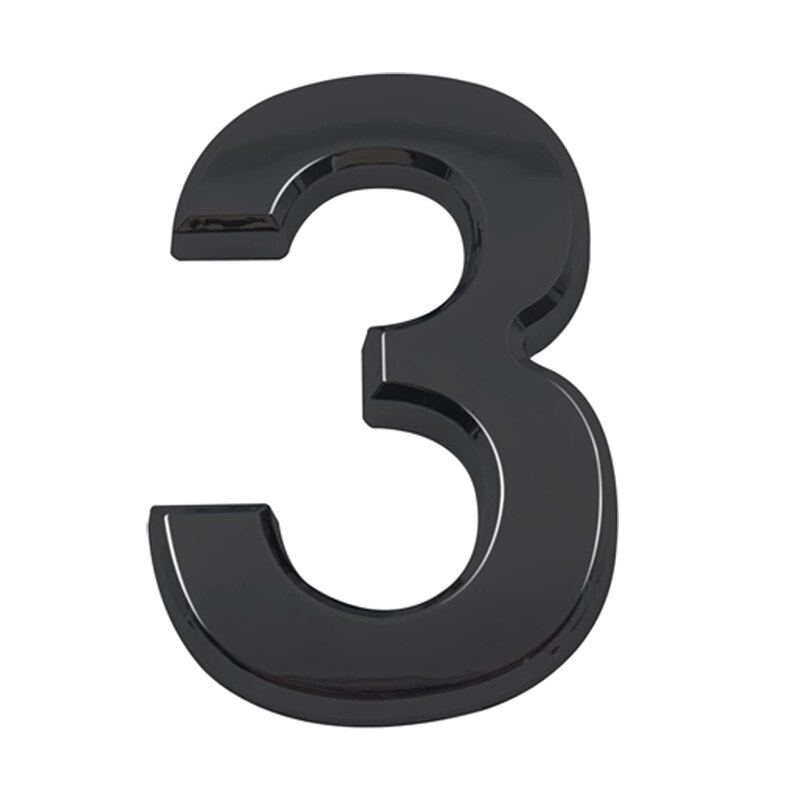 10cm 3D Style Self Adhesive House Numbers and Letters Door Address Number Stickers for Apartments Mailbox Office Hotel Room: 3