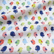 Gedrukt Vogels Baby Katoen Quilten Stof door meter voor DIY naaien patchwork stof sheet stof 50*160cm