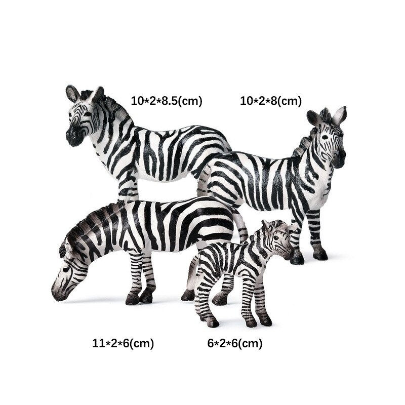 Classic Toy Figures Model Handmade Animal Zebra Accessories Boy's Furnishing Science Home Entertainment: Default Title