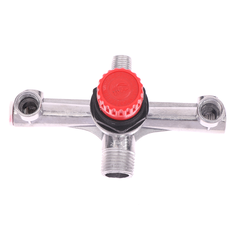 Regulator Valve Double Outlet Tube Air Compressor Switch Pressure Regulator Valve Fitting Part For Piston Air Compressor 1pc