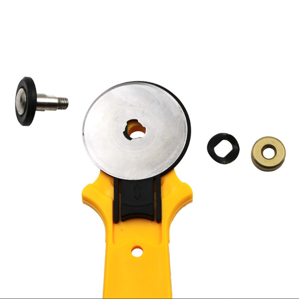 45mm Hob Cloth Cutting Cutter Manual Patchwork Tool Leather Wallpaper Round Roller Cutter Set With Non-slip Handle