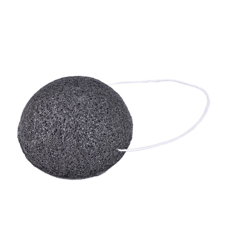Esponja exfoliante Natural Konjac Esponja para limpiar y lavar Esponja maquillaje Esponja Konjac: BK