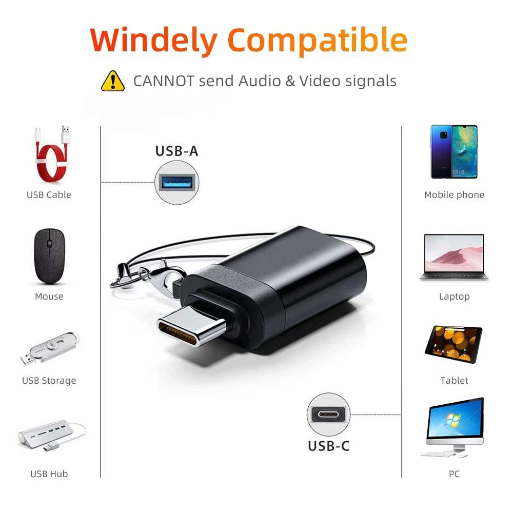 Adaptador tipo C macho a USB 3,0 hembra, convertidor tipo C a Micro USB para MacbookPro, Xiaomi, Huawei, Cable OTG tipo C