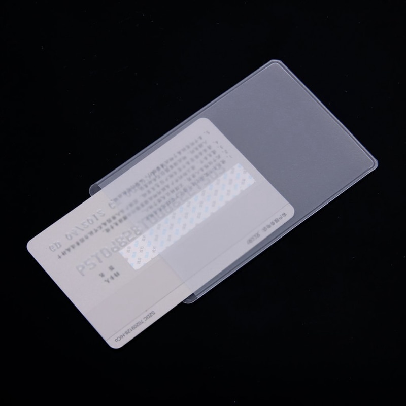 10Pcs Soft Clear Plastic Card Sleeves Protectors, for ID Cards, Band Cards, etc.