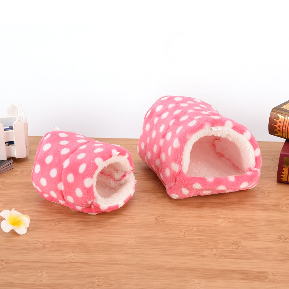1 stk hamster kanin rede vinter varmt hus bløde kæledyr grise hus hamster rotte egern bur rede 3 str.