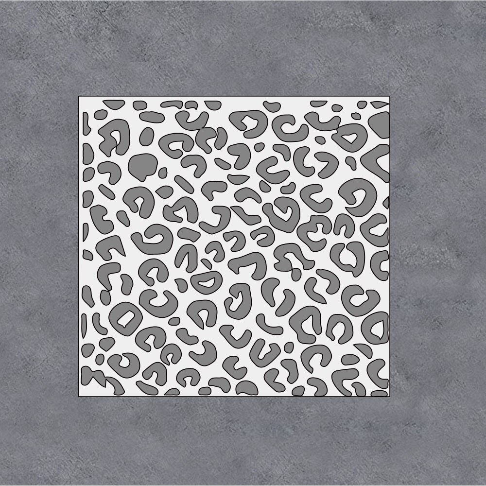 Plastic Leopard Animal Print Stencils for DIY Painting Template