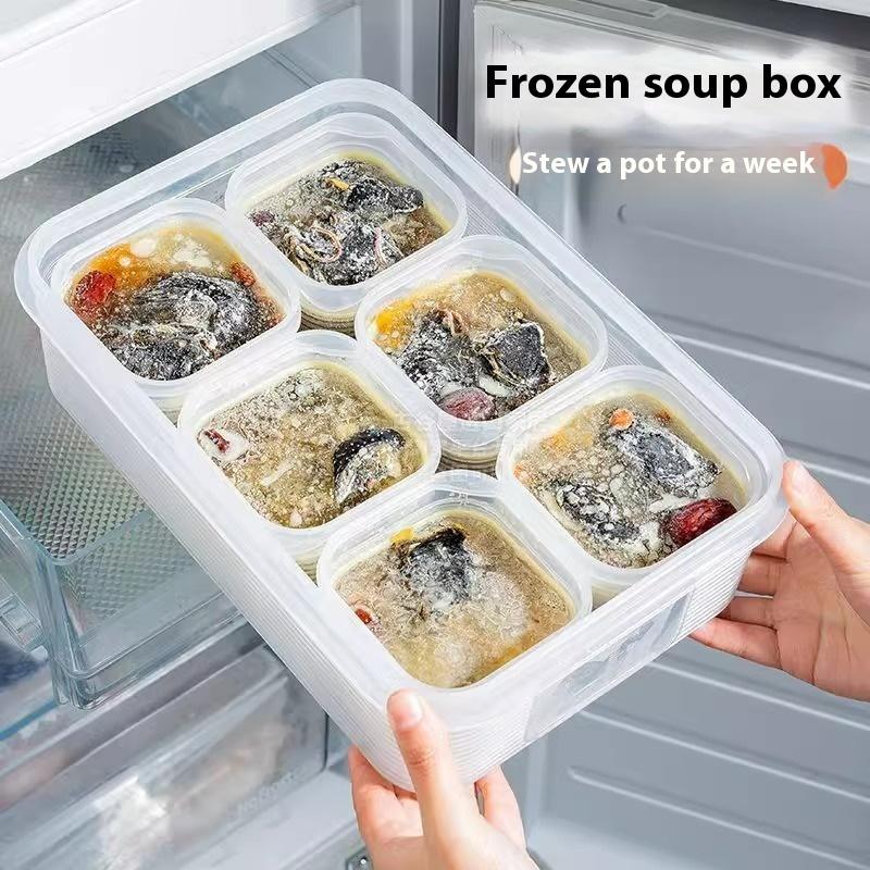 Food Storage Container Vegetable Fruit Fresh-keeping Box With Lid For Refrigerator Kitchen Spice Seasoning Storage Jar