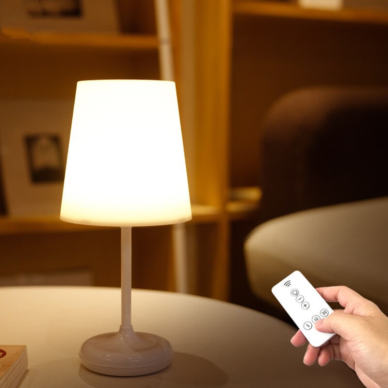 Lámpara de escritorio LED para lectura de ojos con carga USB regulable táctil con lámpara de mesa de Control remoto para iluminación de luces nocturnas: style 1