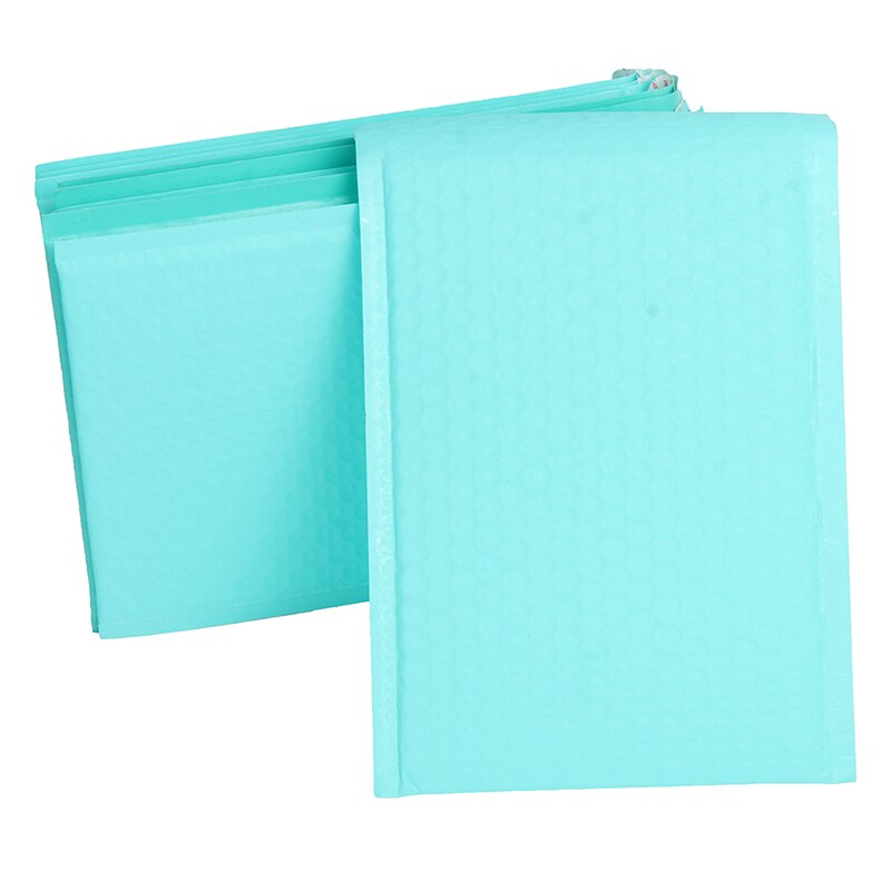 10 Stuks 180X230Mm Bruikbare Ruimte Teal Poly Bubble Mailer Enveloppen Padded Mailing Zak Zelfsluitende Verpakking Zakken