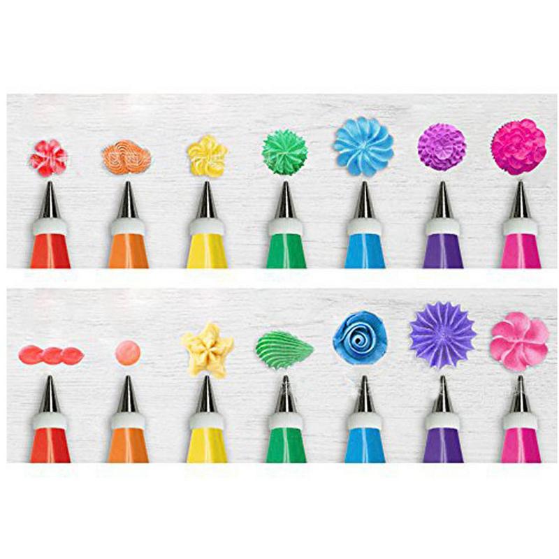 48 stks/set Rvs Icing Piping Nozzles Pastry Tips Set Cake Bakken Gereedschap Nozzles Cupcake Cake Decorating Pastry Tips Set