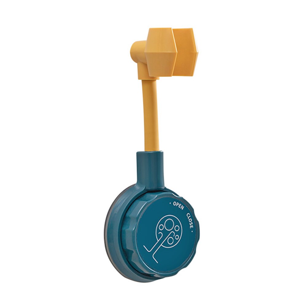Soporte de pared para cabezal de ducha, estante de soporte sin perforaciones, 360 grados, accesorios de baño: Azul