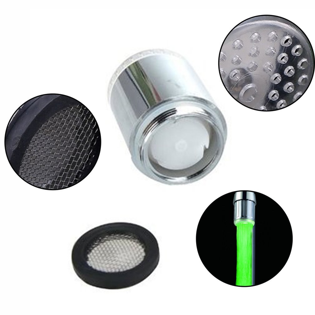 Led Light Faucet Monochrome Led Light Faucet Temperature Led Faucet Adapter Led Faucet Temperature Control