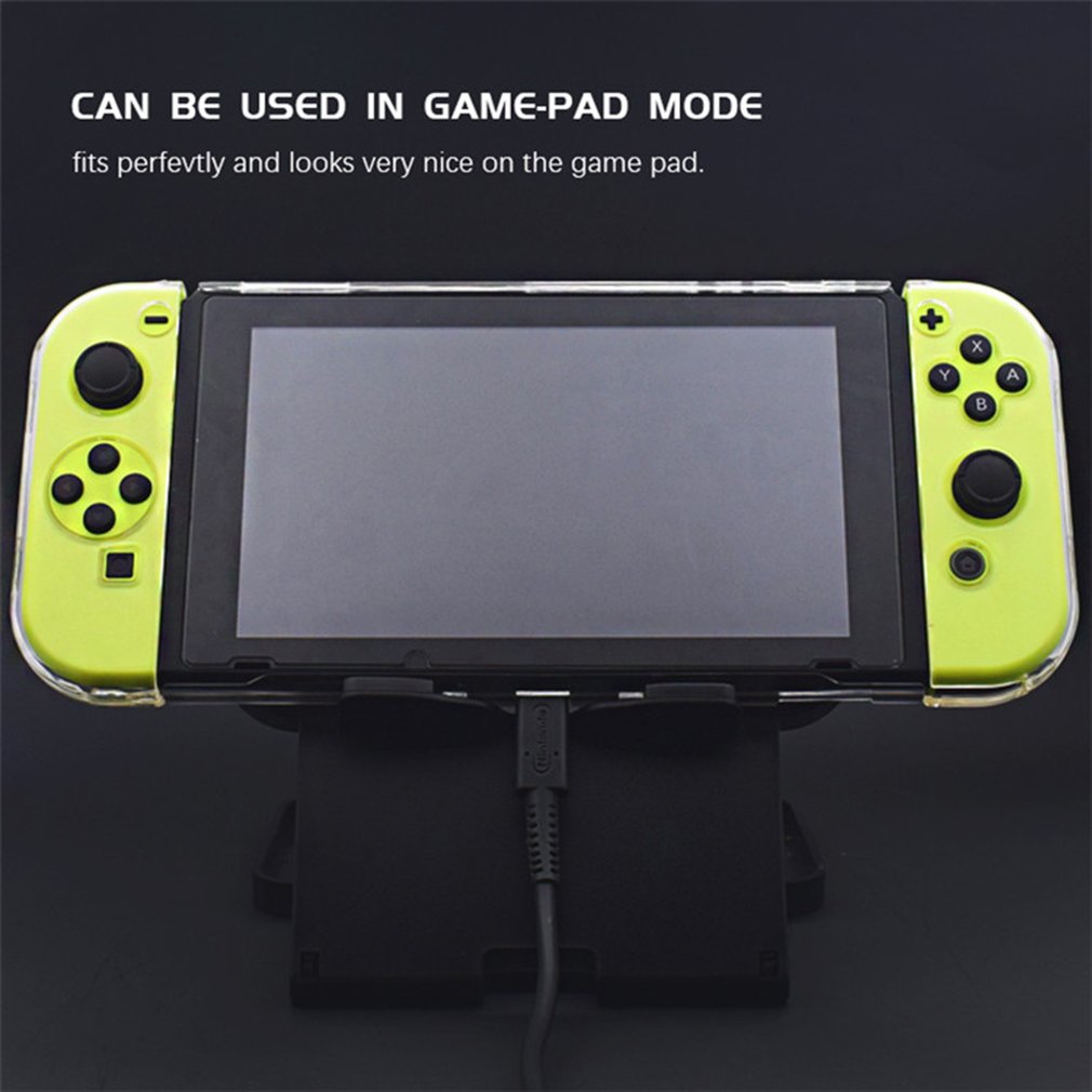 Abnehmbare Kristall PC Transparent Fall Für Nintendo Nintend Schalter NS NX Cases Harte Klar Zurück Abdeckung Shell Coque Ultra Dünne tasche