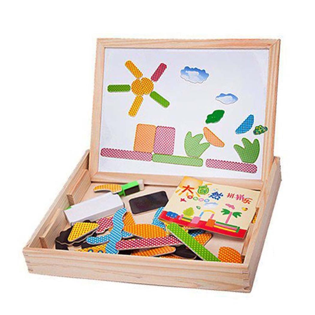 Duurzaam Baby Houten Speelgoed Kleurrijke Puzzel Board Home> 3 Jaar Oude Magnetische Vroeg Als Foto Onderwijs Speelgoed