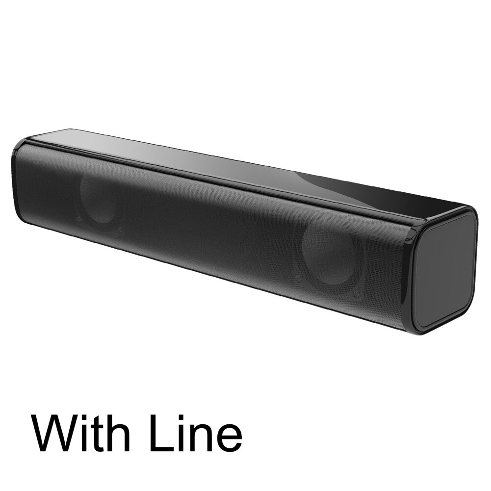 Bluetooth TV Sound Bar Wired and Wireless Bluetooth Home Surround SoundBar for PC Theater TV Speaker: with line