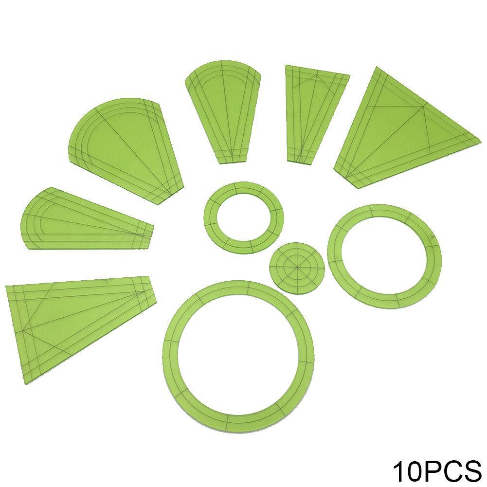 10Pcs Sewing French Curve Ruler Dressmaking Tailor Drawing Template Craft Tool Set