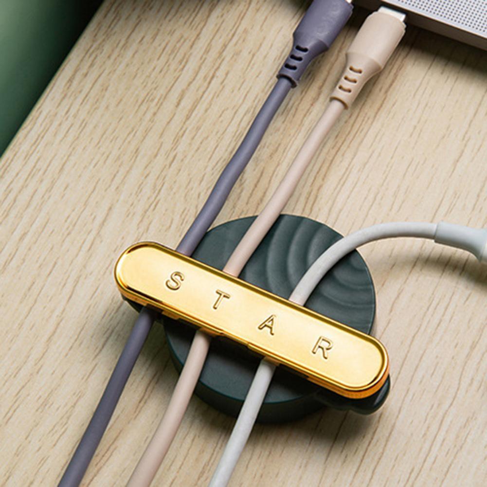 2Pcs/Set Wire Organizer Chic Fall-Prevention Attractive Wire Organizer 4 Colors Wire Hook