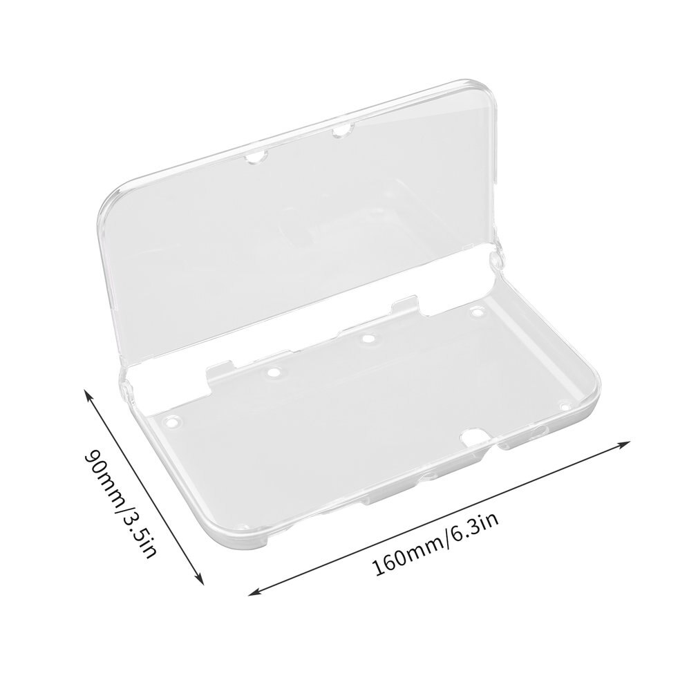 Lichtgewicht, stijf plastic, helder kristal, beschermende harde schaal voor de nintendo 3ds/3ds /2ds console en games.