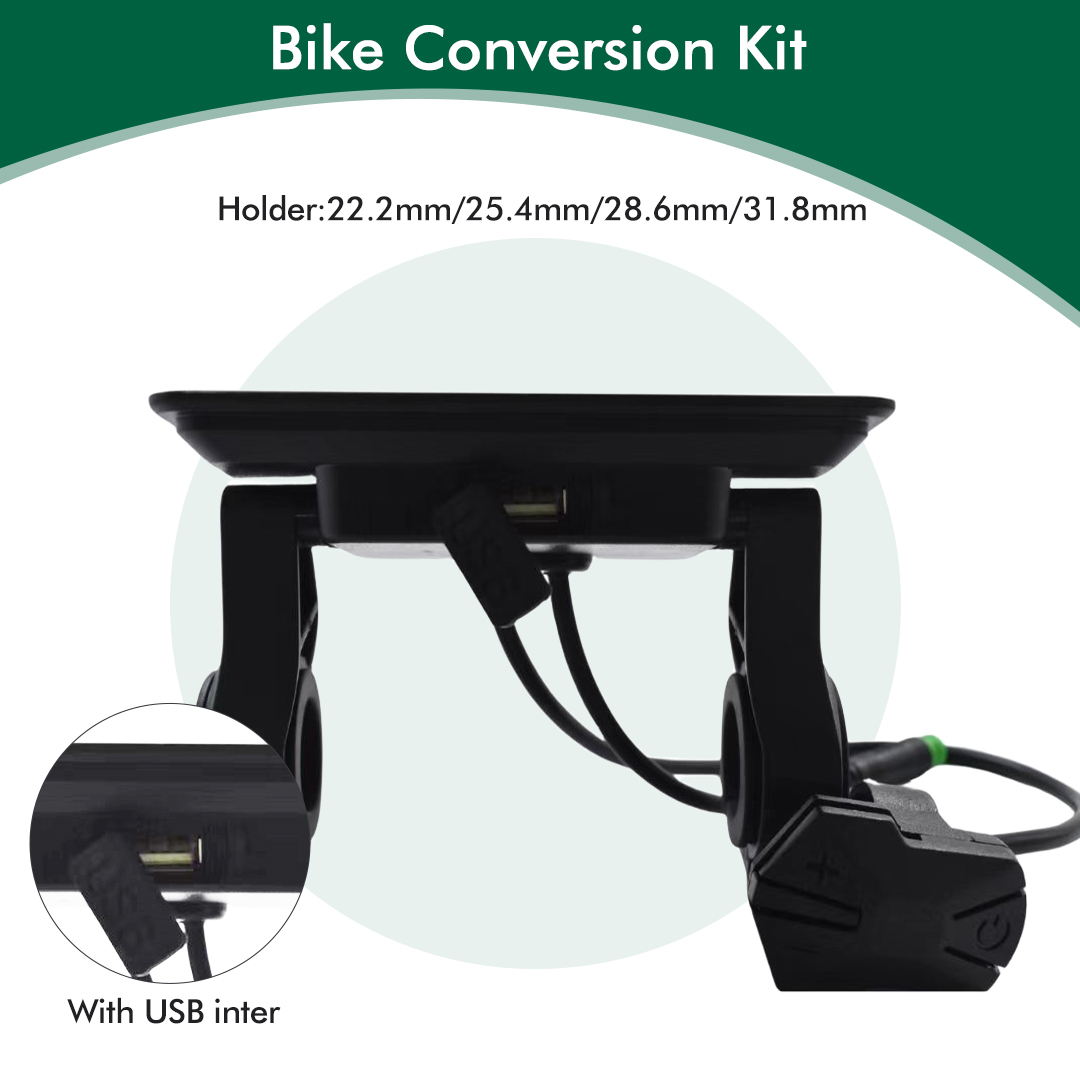 H6C Electric Bike Colorful LCD Display Meter 24V-60V SM/Waterproof Connection Plug Ebike intelligent Display With USB UART