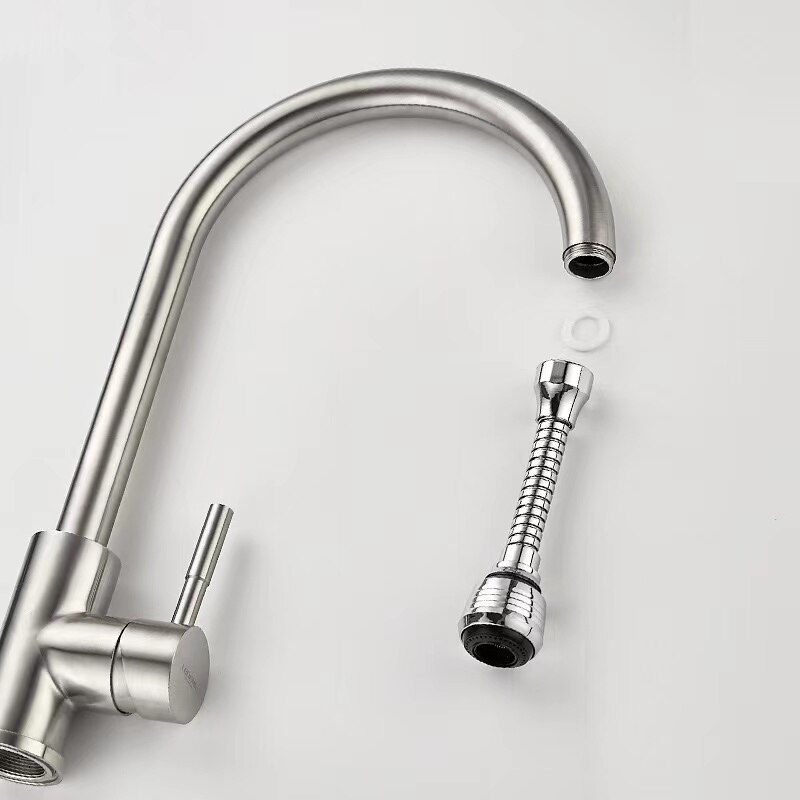 Bathroom Shower Water saver Kitchen faucet adapter Sink faucet Pieces for tap faucets Sink faucet 360 jointed Extension cable
