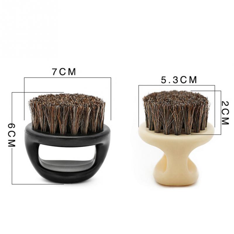 Peine de para hombre, cepillo de afeitar para Barbero, aparato de limpieza de barba Facial, herramienta de afeitado, cepillo de afeitar con mango