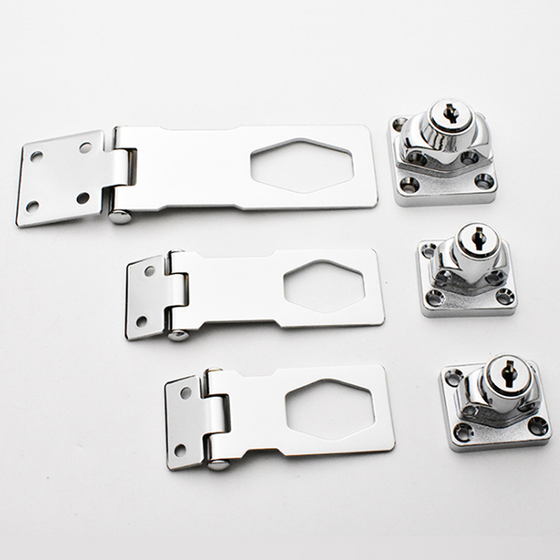 Cabinet Latch Hasp Lock Drawer Lock Closet Door Chrome Plated Metal Keyed Cabinet Latch Cupboard Desk Hasp Locks With Keys