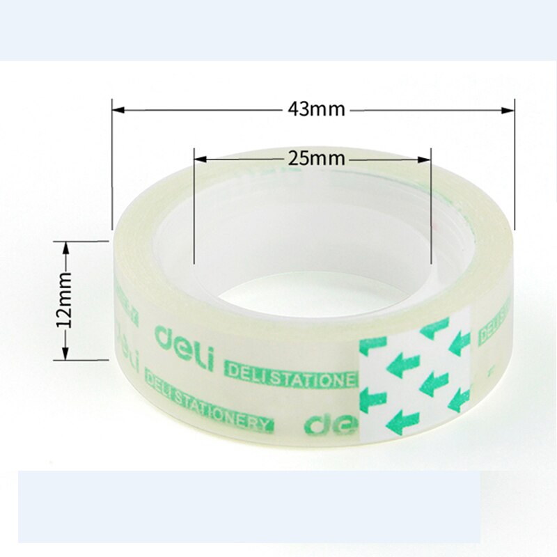2 PCS little transparent 12mm 1.8cm super clear transparent small tape transparent tape 30061 for student and office