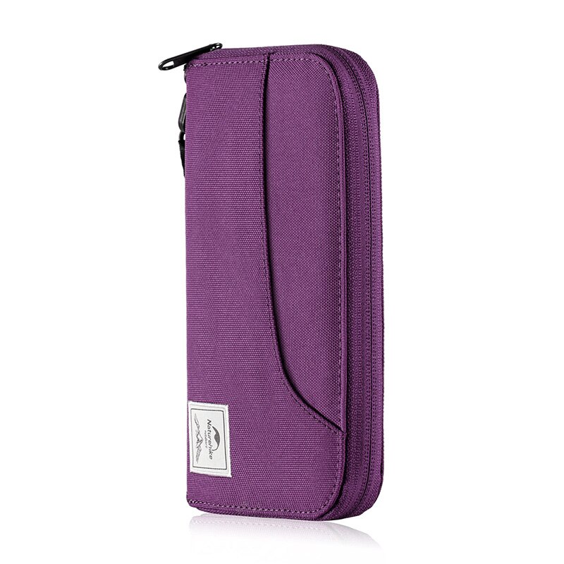 Naturehike Rfid Paspoort Reizen Portemonnee Rfid Paspoort Portemonnee Waterdichte Passport Case Paspoort Organizer Met Rits: Purple