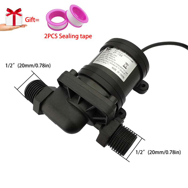 Ip68 dc 12v 24v edelstahlwelle bürstenlos 1/2 " wasserpumpe solar-wassererhitzer duschzirkulation springbrunnen druckbeaufschlagung: Cyan / 3v