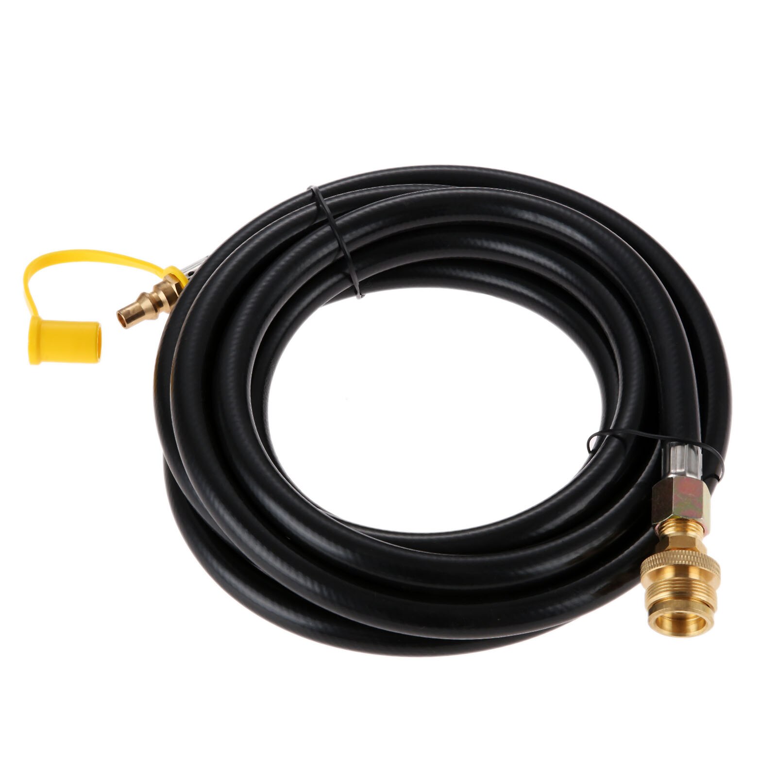 1set 12 Foot 1/4' Quick Connect Liquid Propane Hose for RV to Hook Up Portable Camping BBQ Grill 1LB brass adapter Gas Line Tape