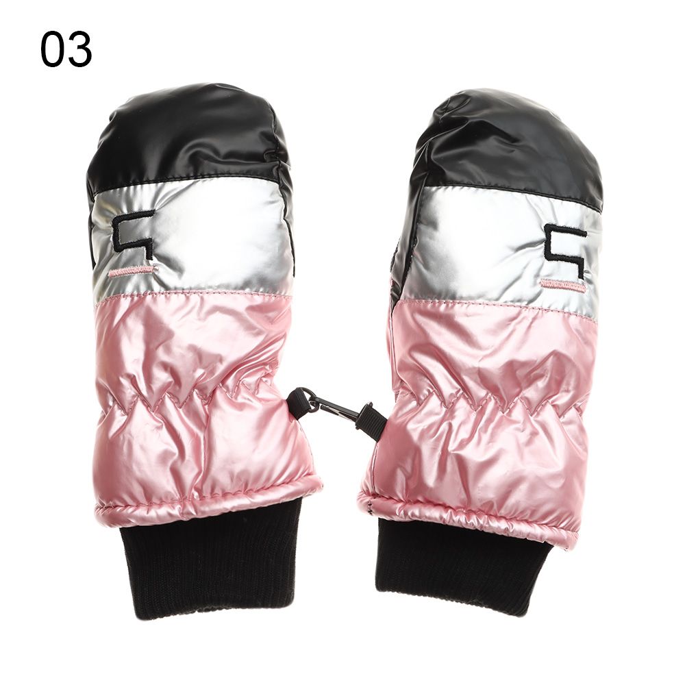 1 Paar Kinderen Ski Handschoenen Lange Mouwen Wanten Winter Winddicht Waterdicht Dikke Warm Antislip Herten Konijn 7-14 Jaar Oud: 3