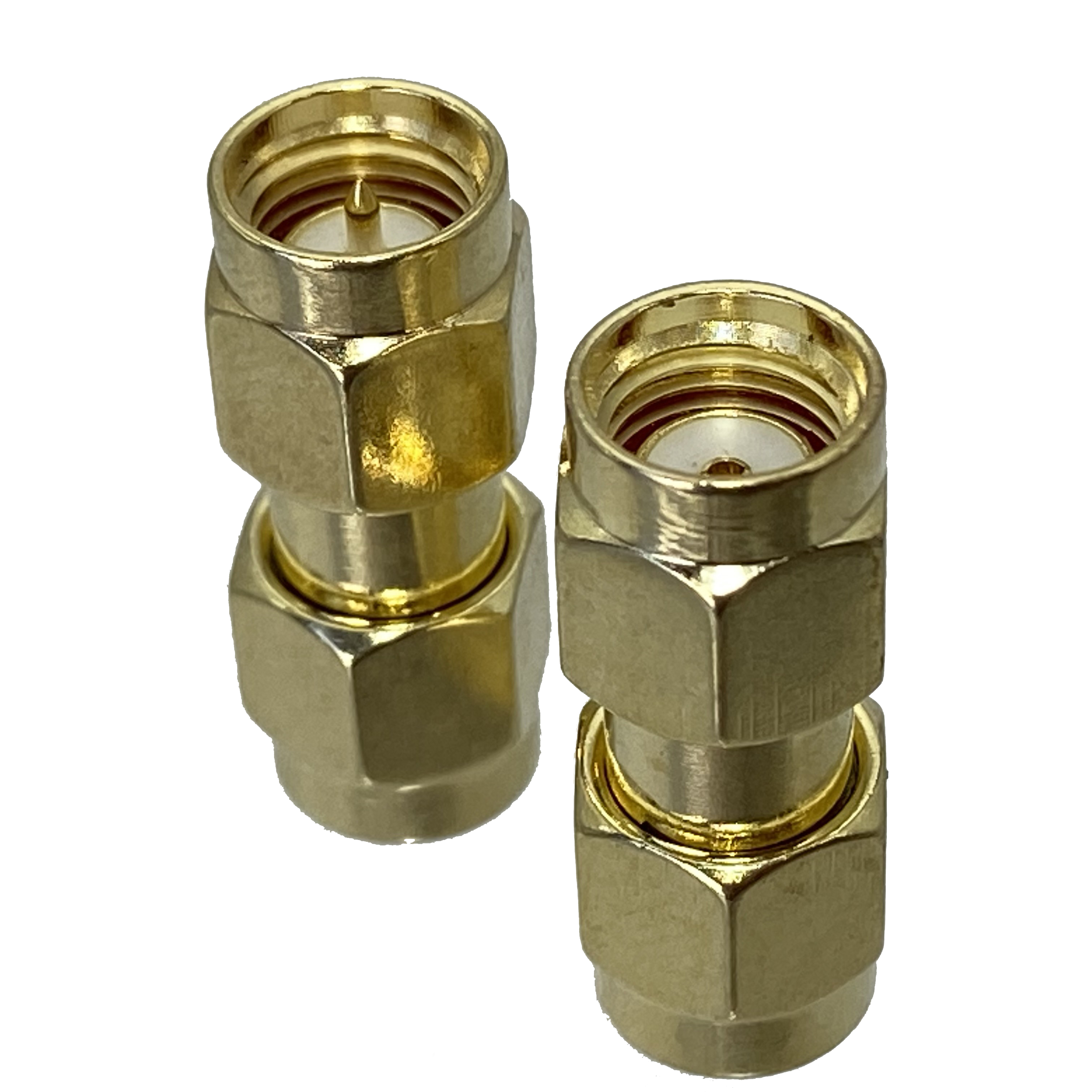 Sma rp sma adapter, sma hane hona rp-sma hane hona antennkontakt, sma kopplare rak 90 graders rf koaxialadapter 50 ohm: Vit