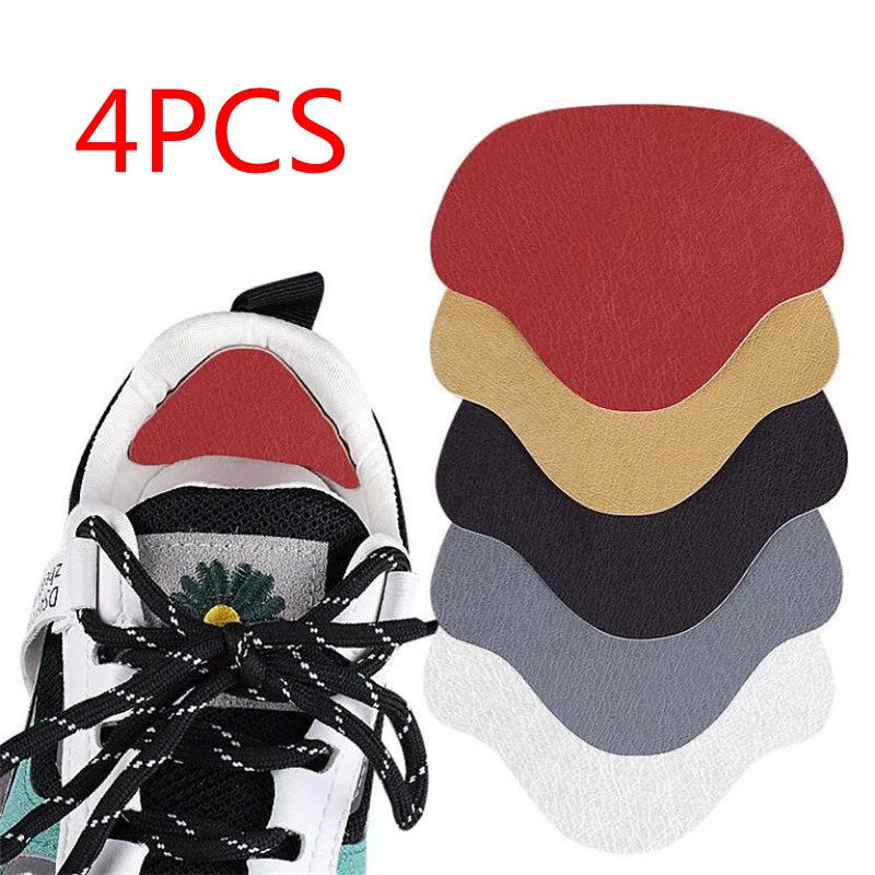 Plantillas con parche para zapatos deportivos, almohadillas antidesgaste para pies, plantilla protectora para el talón, pegatina trasera, tamaño ajustable, 4 Uds.