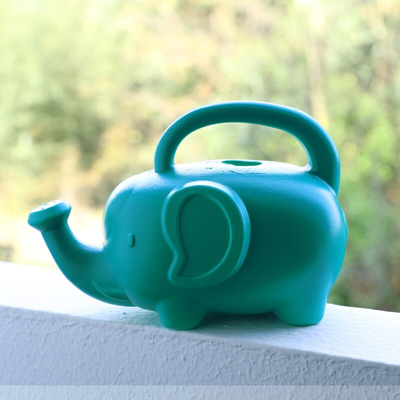1 st utomhus elefant vattenkanna trädgårdsarbete tecknad baby söt tecknad plast vattenkruka: Gul